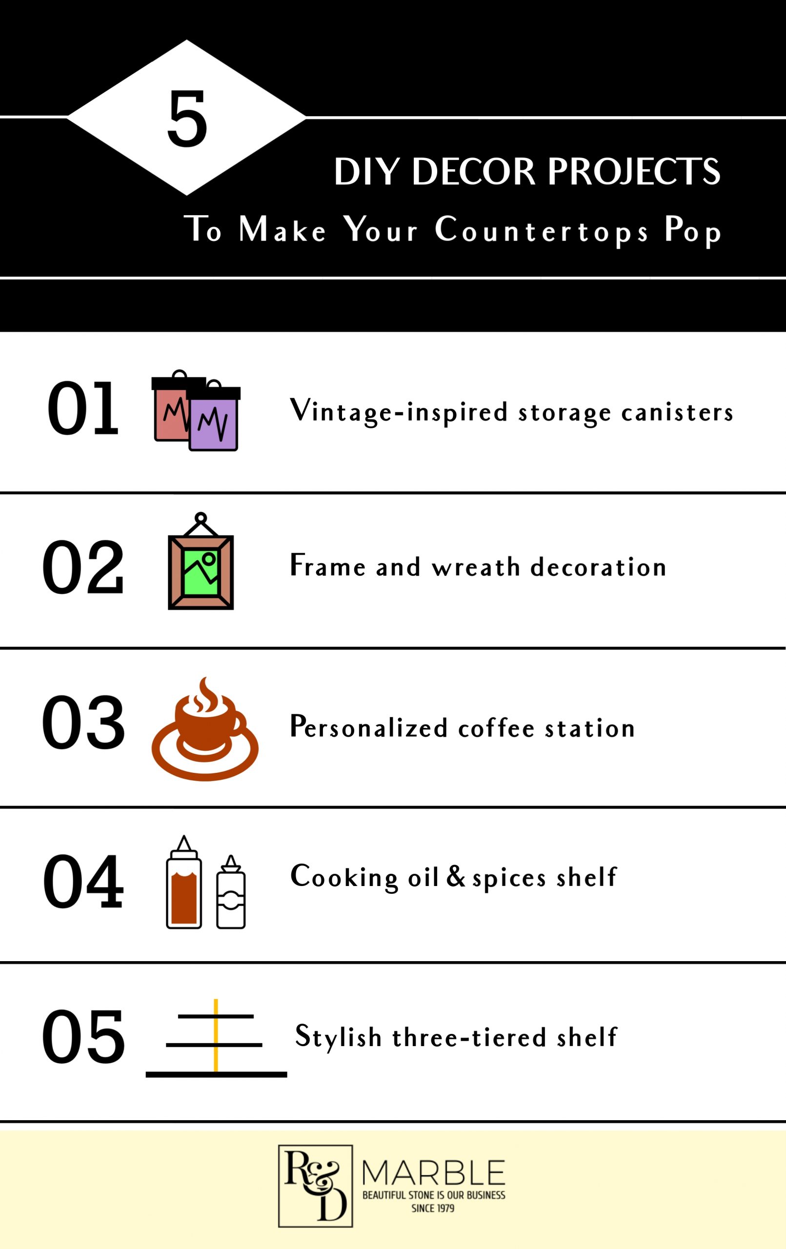 Bored at Home: 5 DIY Decor Projects to Make Your Countertops POP