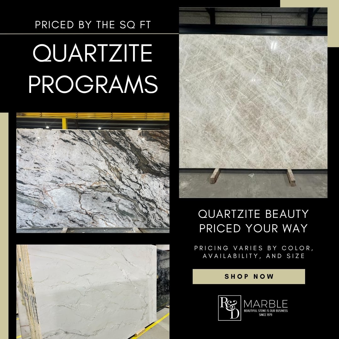 quartzite program by the square foot