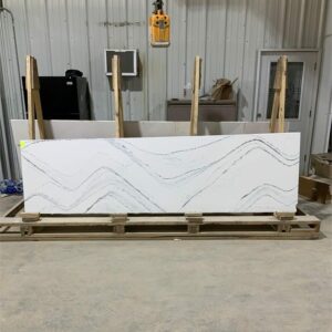 Copy of 20250319_123026 - R & D Marble, Inc. A slab of Cambria Portrush polished quartz countertop.