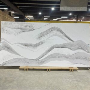 Copy of 20250326_145047 - R & D Marble, Inc. A slab of Windsor Brass Satin Ridge quartz by Cambria.